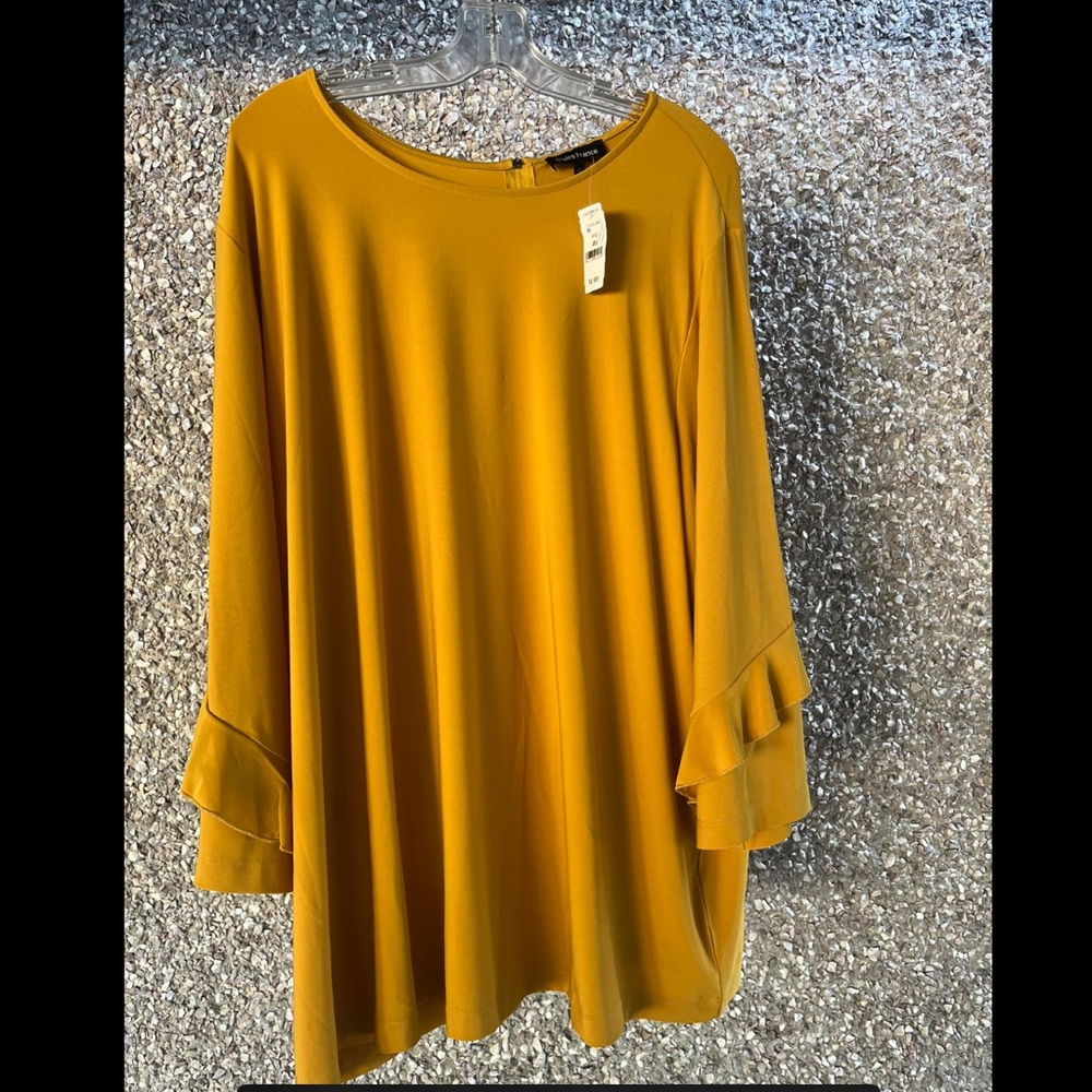 CLAIRE FRANCE long sleeve top 4X NWT